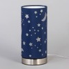 LITECRAFT Glow Moon & Stars Table Lamp with Blue Cylinder