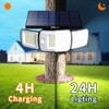 intelamp Solar Outdoor Lights,Solar Motion Sensor Lights with Dual Sensors