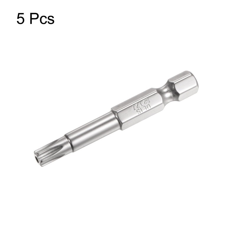 HARFINGTON 5Pcs Security Torx Bit 1/4" Hex Shank 2" Long