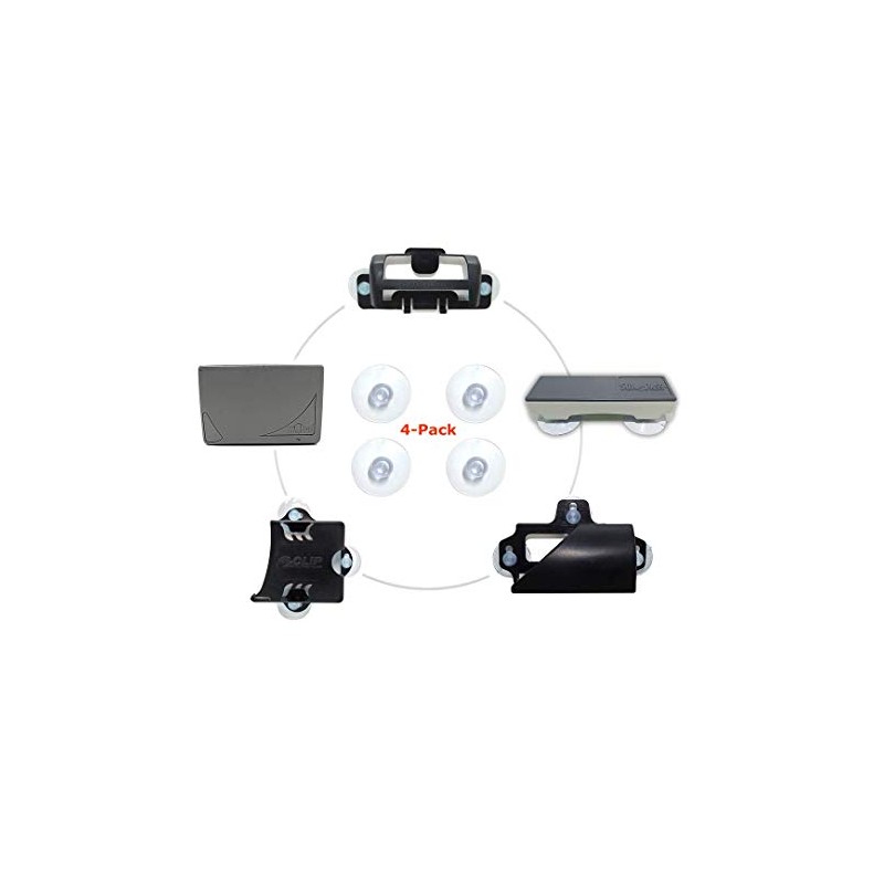 Ramtech 4 Pack Car Windshield Adhesive Suction Cups Replacement Kit