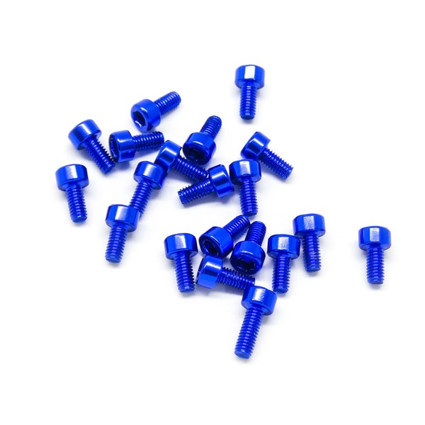20pcs M3x6mm Socket Head Cap Screws 6063 Aluminum Hex Socket
