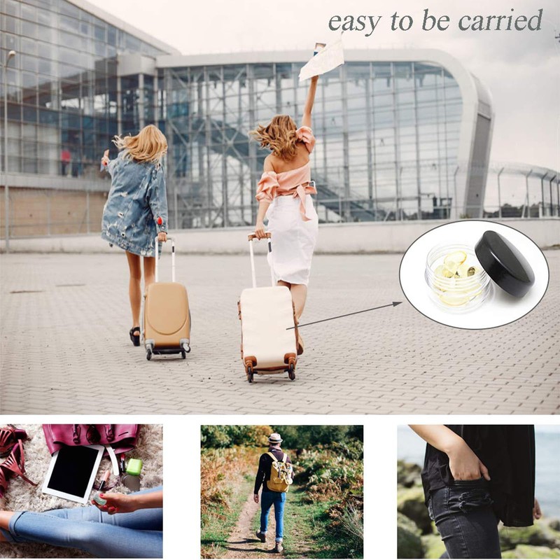 10 Gram Sample Containers with Lids, 30 Count Tiny Sample