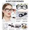 AEZUNI Oversized Square Reading Glasses Women Trendy Stylish Readers 1.0