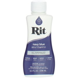 Tinta líquido multiusos Rit, azul marino, 8 fl oz
