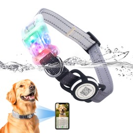 LED Smart QR Code Dog Collar - Lost at Night Collar Showing Details of Owner and pet - Durable, Adjustable, Soft - Rose red Suitable for Small, Medium and Large Dogs
