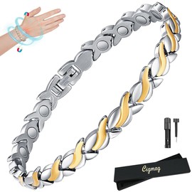 Cigmag Cigmag Magnetic Bracelets for Women, Titanium Steel Premium Ultra Strength Magnets,Waterproof and Adjustable
