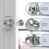 Bwintech 1 Set Ringed Mortice Door Knobs,Chrome Finishing Pull Door