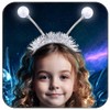 DRESBE Light Up Alien Headband LED Space Headbands Glow Antenna