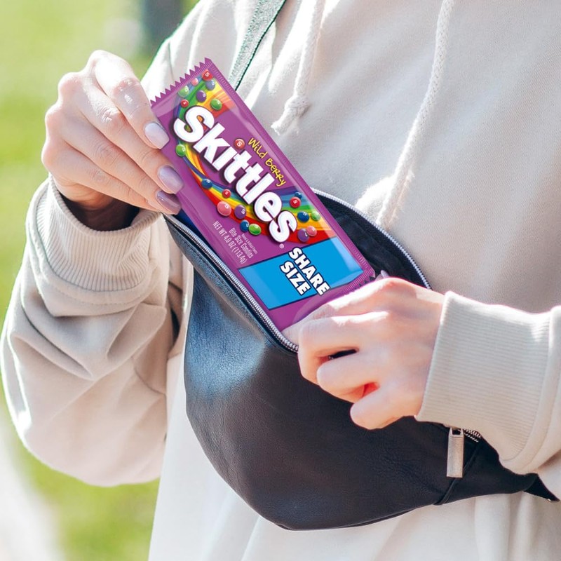 SKITTLES Wild Berry Chewy Candy Bulk – Share Size, 4