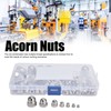 170Pcs Acorn Nuts Dome Head 304 Stainless Steel Caps Nut