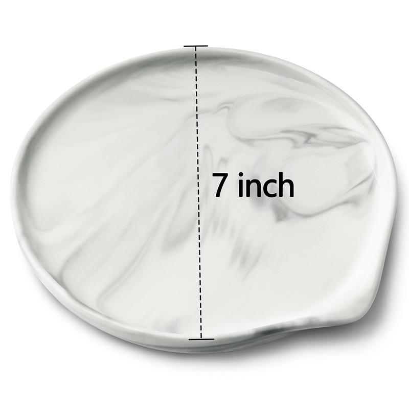 Oversized Spoon Rest,Ceramic Spoon Rest for Kitchen Counter Dishwasher Safe