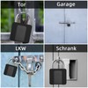 Padlock Fingerprint, Anweller Padlock, Weatherproof Padlock with Protective Case, Fingerprint