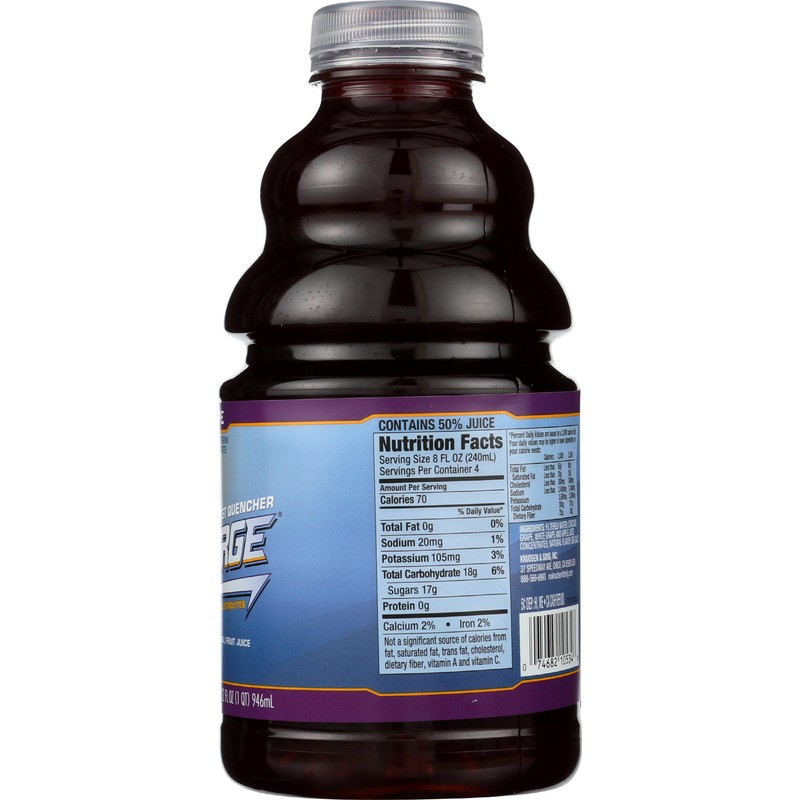 R.W. Knudsen Grape Recharge, All Natural Thirst Quencher Sports Drink,