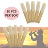CashBeat Bb Clarinet Reeds, 10-Pack, Strength 2.5, with Protective Plastic
