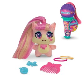 Hamstars Micro Popstar, collectable plush, with 5 hidden hair play accessories inside. Assortment of 4 (each sold separately) - styles selected at random