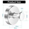 ELIUNG Shower Suction Hooks, 2 Pack Removable Bathroom Suction Hooks,