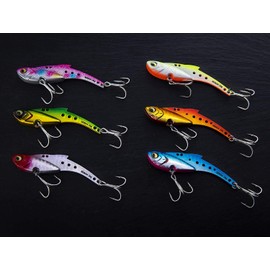 Aoarashi Lure Metal Vibe Set, Sea Bass Lure, Flounder, Blueback, 0.6 oz (18 g), 0.9 oz (26 g), Iron Plate Vibration, Universal, Focus on Distance