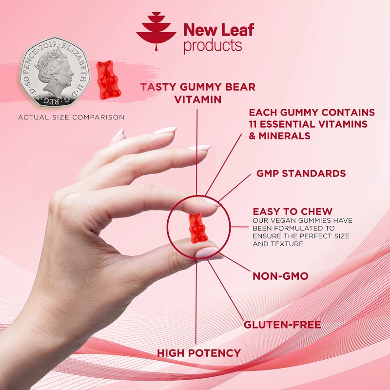 Chewable Vegan Multivitamin 180 Gummies - Non Sugar Coated, Gluten