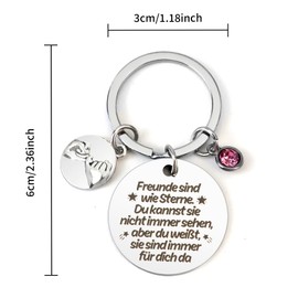 RGHSZ Key ring friend, best friend gifts, friendship gifts, sisters gifts, encouragement gifts, Keyfriend2