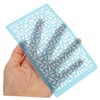 Angoily 1 Sheet Washable Silk Screen Stencil for Clay Crafting