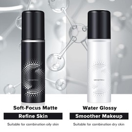 JIMYAUQIN 2PCS Makeup Setting Spray Set - Weightless, Long-Lasting, Waterproof, Water-Based Formula, Oil Control and Hydrating for All Skin Types