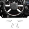 Steering Wheel Cover Trim Interior Decaration for 2007-2010 Jeep Wrangler