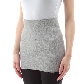 Kenbi mirai BINCHOTAN HARAMAKI Belly Warmer Free Size W(25-33")(64-84㎝) Waist Warmer for Women Made in Japan Products Grey