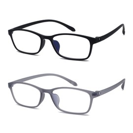 Mcoorn PC Lesebrille Entspiegelt TR90 für Damen Herren mit Etui, TR90 Anti Blaue Lesehilfe Robust Biegsam, Dioptrien +2,25