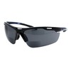 PASTL Bifocal Reading Sunglasses Mens Half Rim Wrap Sport Reader