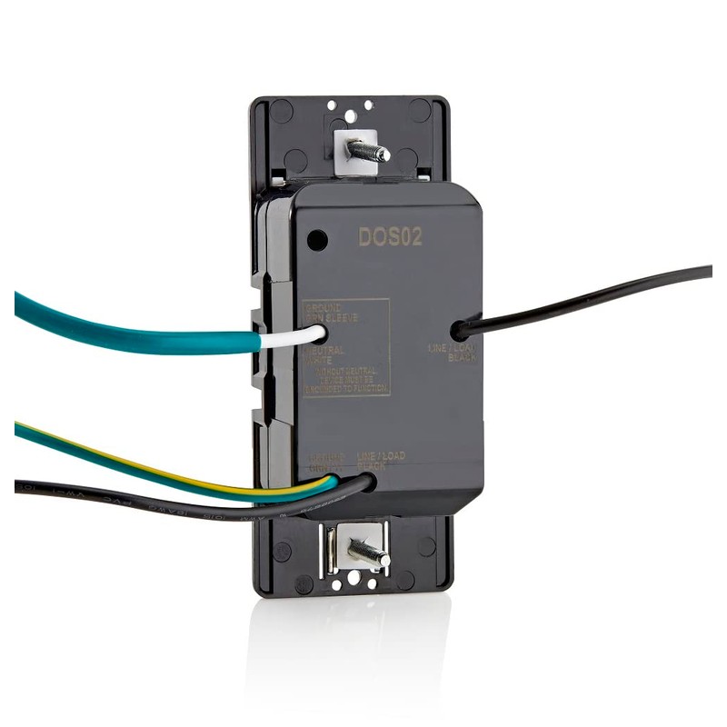 Leviton DOS02-1LT Motion Sensor Light Switch, Motion Activated, Auto-On/Auto-Off or