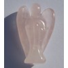 Crystal Angel Figure - Rose Quartz - Pink - 1.38"