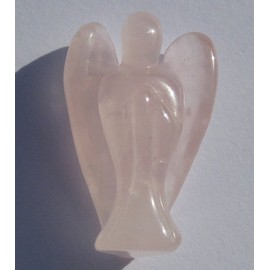 Crystal Angel Figure - Rose Quartz - Pink - 1.38"