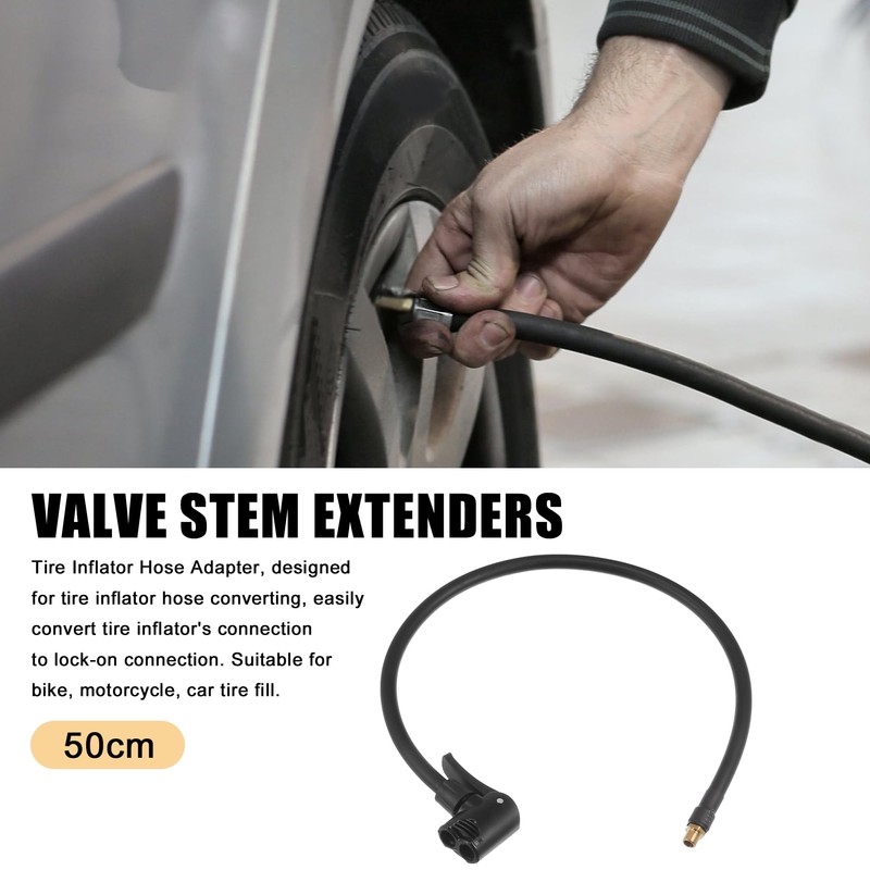 QUARKZMAN 50cm 19.69" Reifenfüllschlauchadapter undicht mit Anschluss