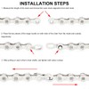 Bicycle Chain Link 12 Compartments, Steel Bicycle Chain Clasp Links,