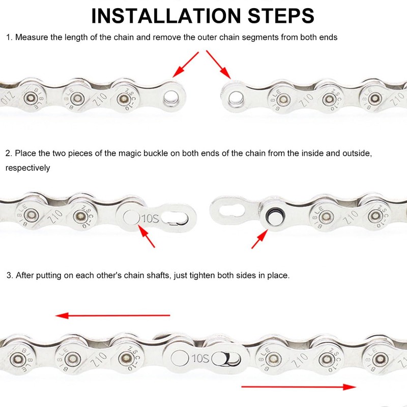 Bicycle Chain Link 12 Compartments, Steel Bicycle Chain Clasp Links,