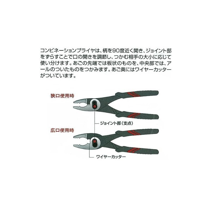 京都機械工具(KTC) コンビネーションプライヤー PJ-150-S