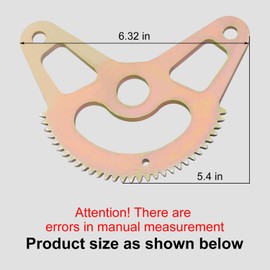Karbay 717-05225C Steering Gear Segment for Troy-Bilt Cub-Cadet Craftsman 16" GT XT1 XT2 50 SLX54 SLX50 GX54 etc