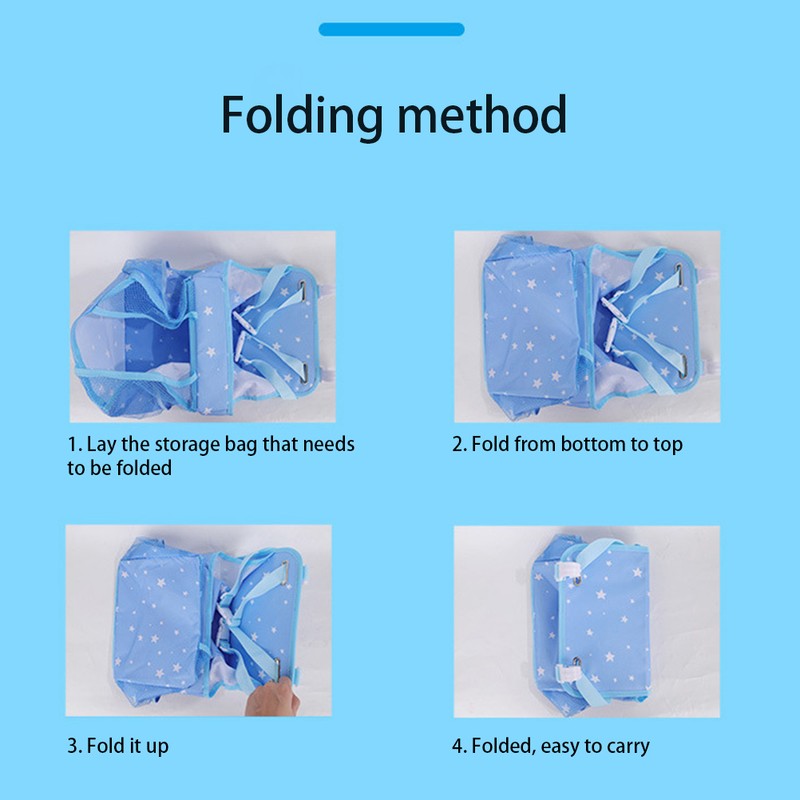 Baby Nappy Diaper Caddy Organizer Foldable Newborn Crib Nappy Organiser