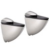 uxcell Glass Shelf Bracket Wall Mount Adjustable Zinc Alloy Brushed