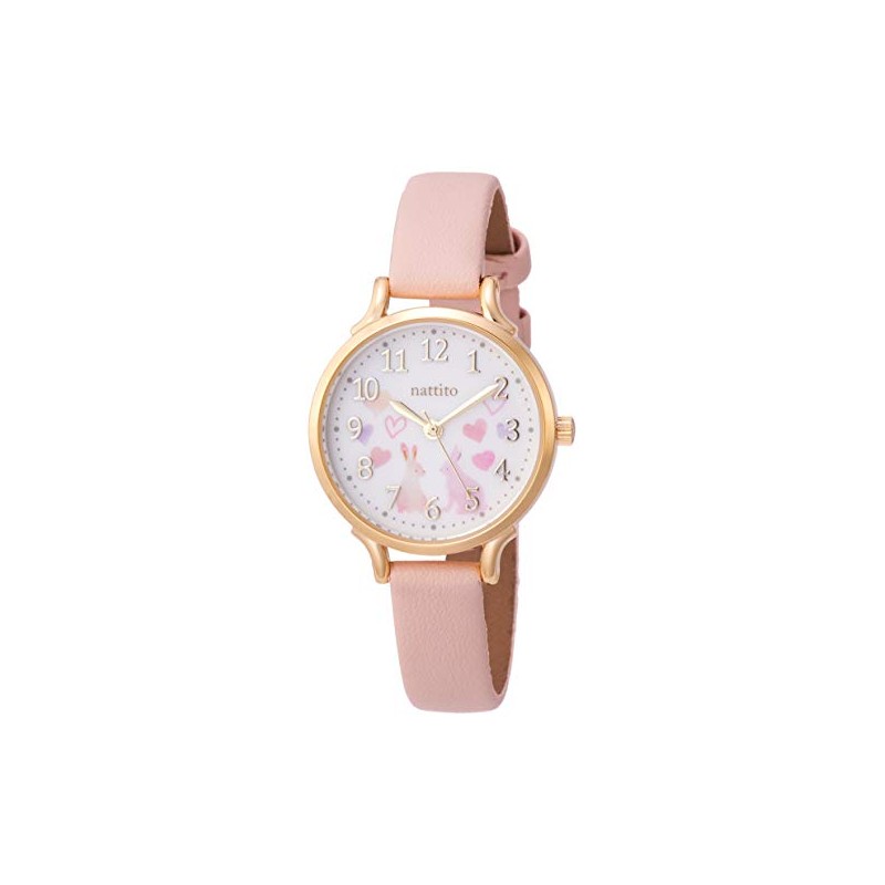 Fieldwork GY006 Women's Analog Wristwatch, Syrup, Leather Strap, Pink, 1