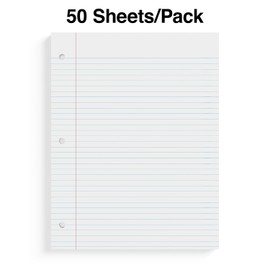 Staples College Ruled Filler Paper, 8.5-inch x 11-inch, 150/Carton (ST22643GVS)