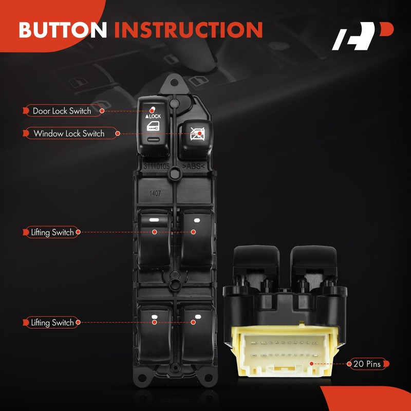 A-Premium Master Power Window Switch Compatible with Lexus ES300 2002-2003,