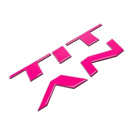 BDTrims Hood 3D Domed Raised Letters Compatible with 2016-2020 Nissan Titan Models (Hot Pink)