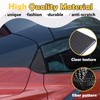 Carbon Fiber Rear Side Window Louver Cover Trim Compatible with