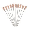 Pineapple Garnish Pick Copper Plated Pk10