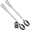KADAX Long Stainless Steel Spoons, Set of 2, Spoons for