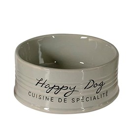 duvoplus, Stone Happy 520 ml Diameter 14.5 cm Grey Enamelled Ceramic Robust and Stable for Wet Food, Dry Food and Water Dishwasher Safe