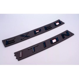 Unbranded Black red  Front Hood EXPEDITION Letters Emblem FIT 2018-2022 Ford EXPEDITION