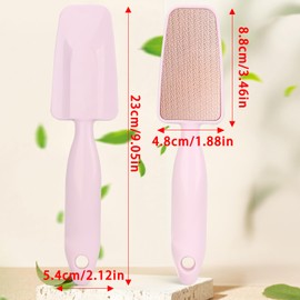 OWill Foot File, Hard Skin Remover Nano-Glass Foot Scraper Foot Files for Hard Skin Pedicure Tool Feet Dead Skin Removal Foot Rasp Callus Remover with Handle-Pink