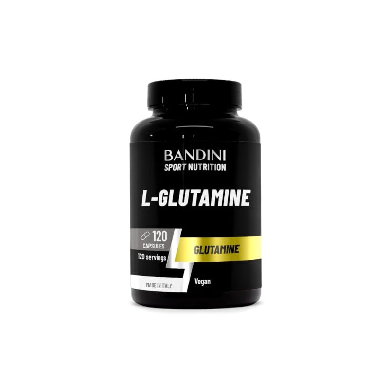 Bandini® L-Glutamine 120 Capsules - L-Glutamine Semi-Essential Amino Acid |